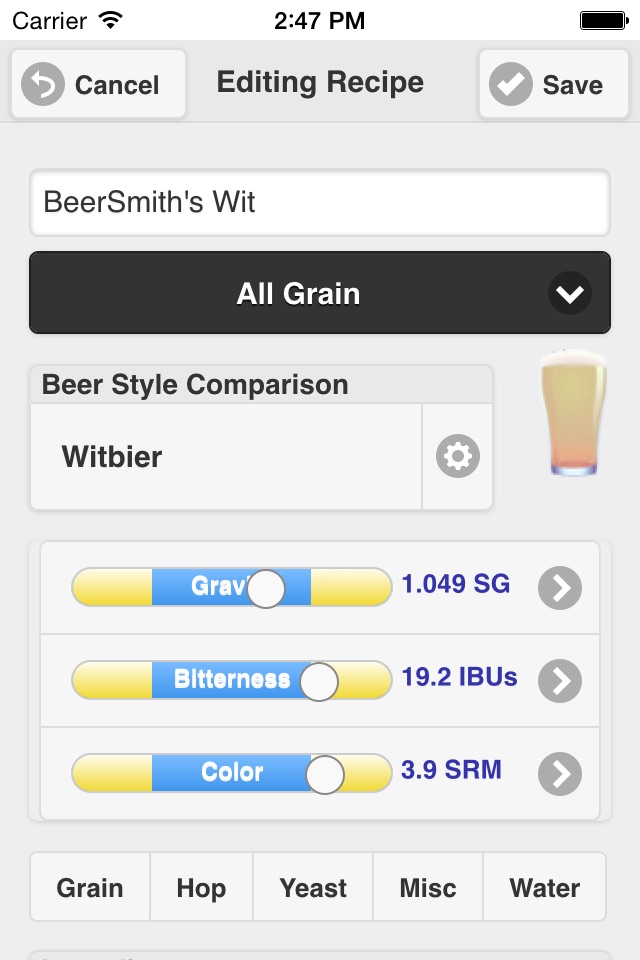 BeerSmith Mobile Home Brewing screenshot 2