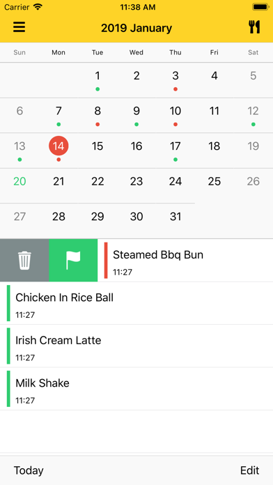 Screenshot #1 pour My Diet Calendar