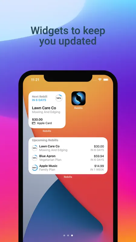 Rebills — Subscription Tracker screenshot 1 of 6