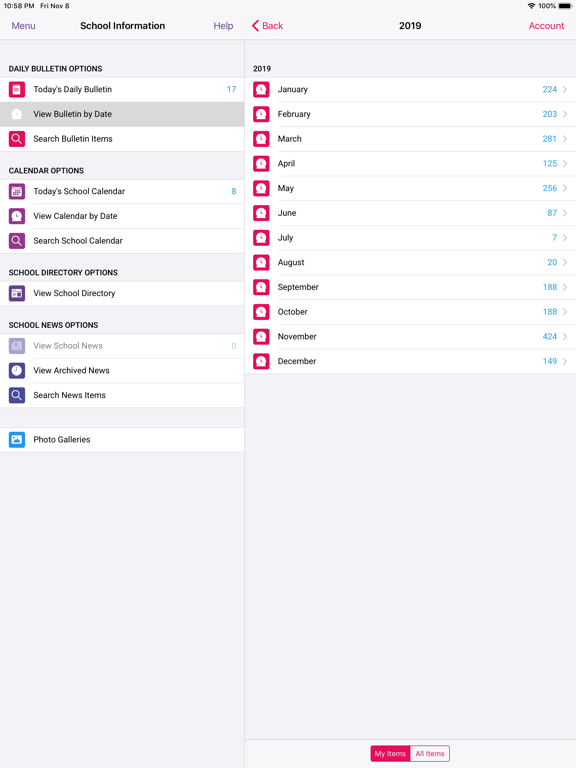 iStudent App iPad screenshot 6