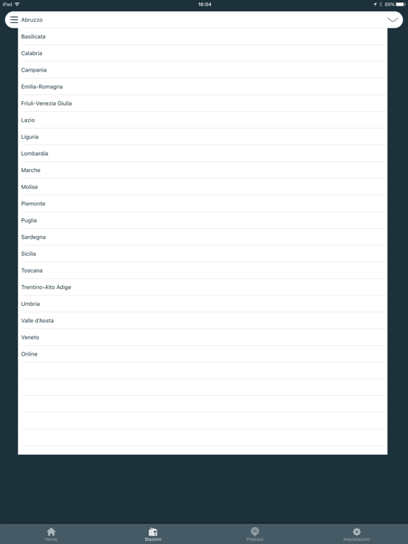 Radio FM Italia Online iPad screenshot 5 - Music app