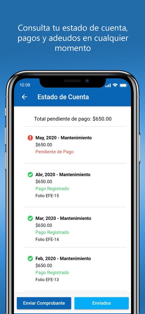 Residentia - residentia-account-statement-status