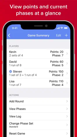 Game screenshot Phase 10 Score Keeper Pro apk