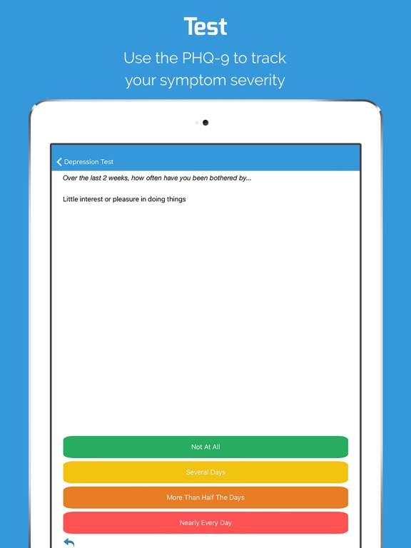 MoodTools - Depression Aid iPad screenshot 4 - Medical app