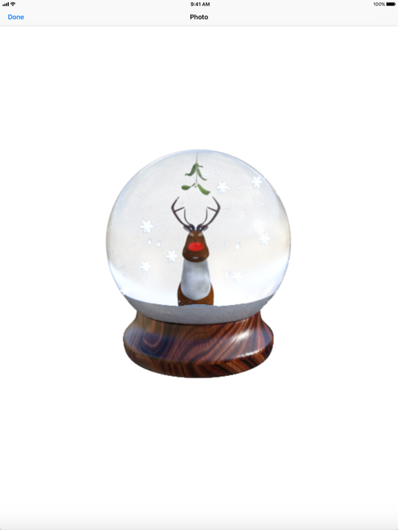 Screenshot #5 for Christmas Snow Globe Sticker