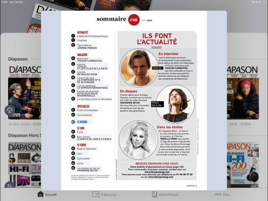 Diapason Magazine iPad app afbeelding 5