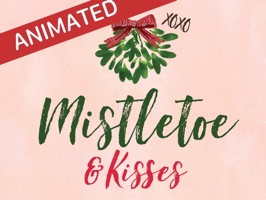 Animated Mistletoe & Kisses