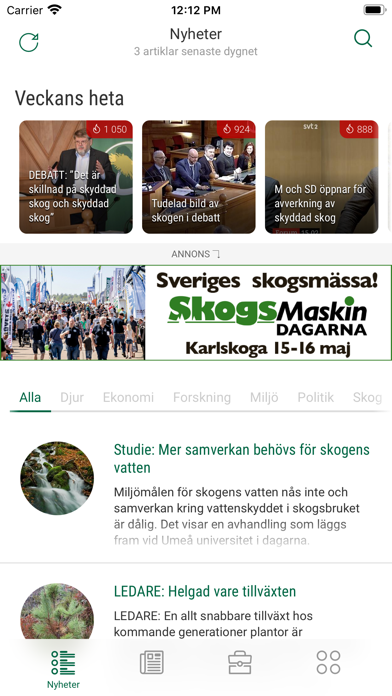 Screenshot #1 pour Skogsaktuellt