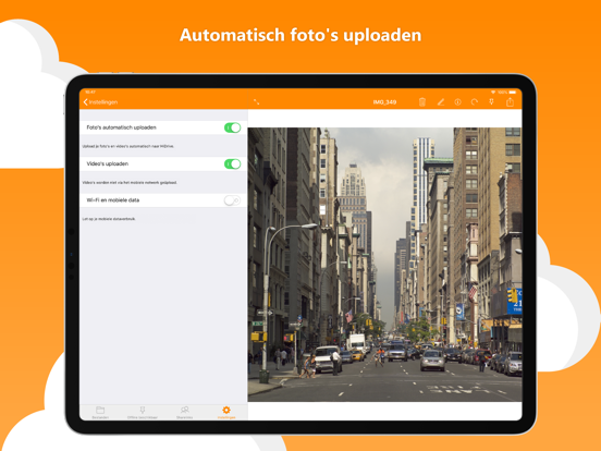 HiDrive iPad app afbeelding 4