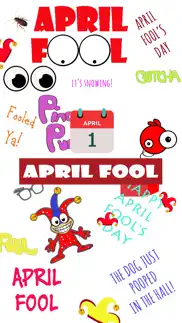 april fool's day sticker pack iphone screenshot 1
