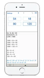 gcd and lcm iphone screenshot 3