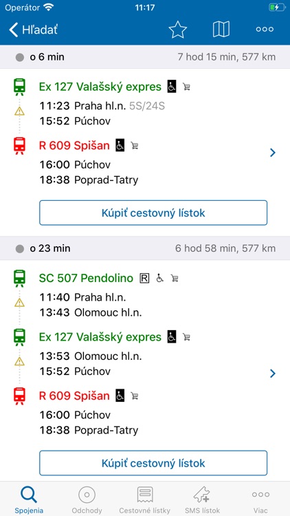 Cestovné poriadky CP screenshot-7