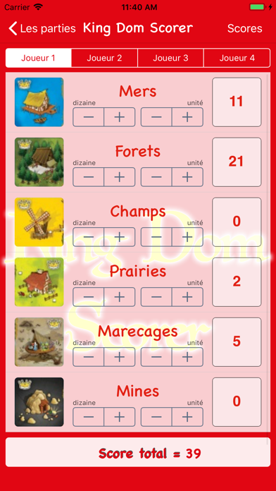 Screenshot #3 pour King Dom Scorer