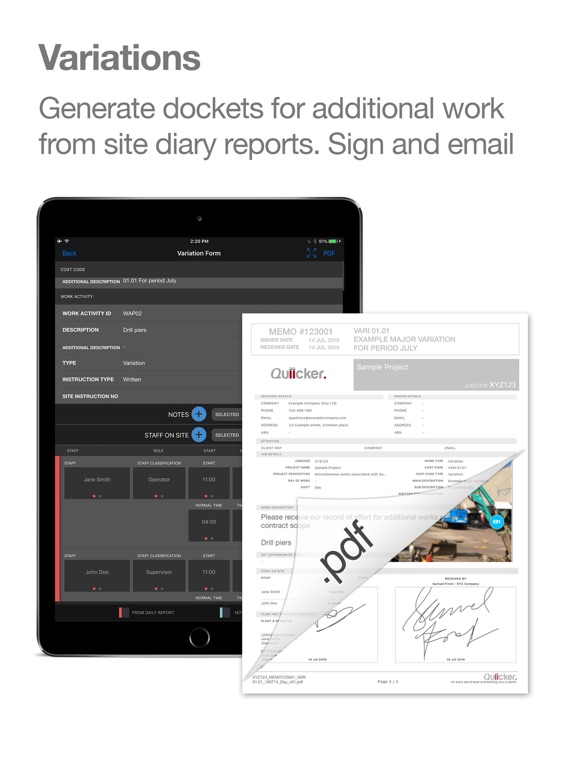 Screenshot #5 pour Quiicker Site Management Tool