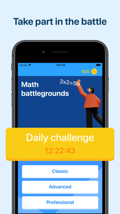Screenshot #1 pour Math battlegrounds