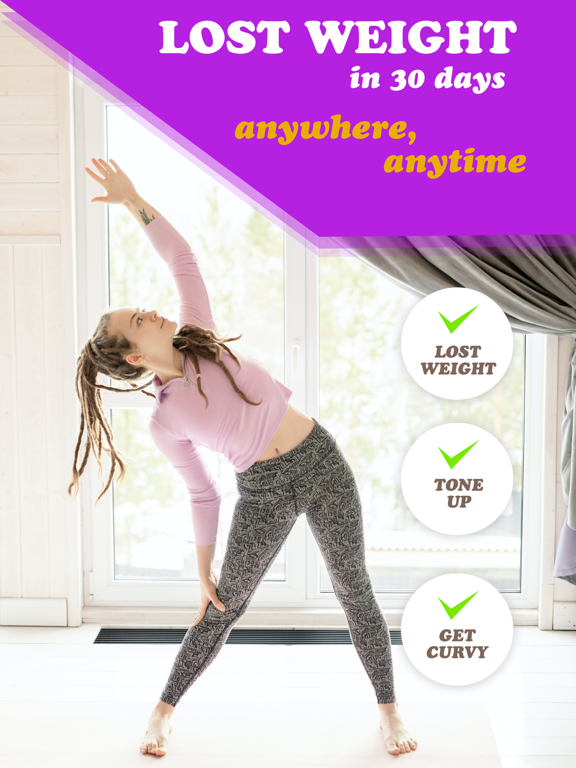 30 days workout for women iPad screenshot 1 - Health & Fitness app