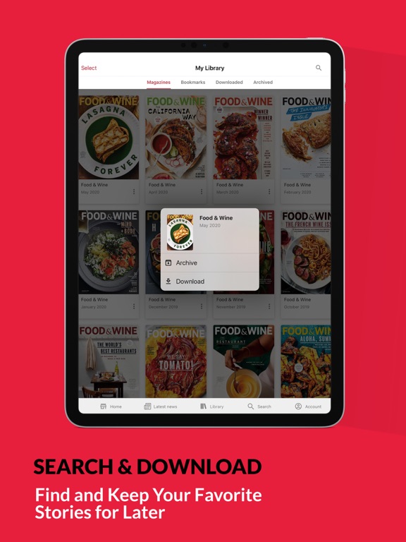 FOOD & WINE iPad screenshot 5 - Food & Drink app