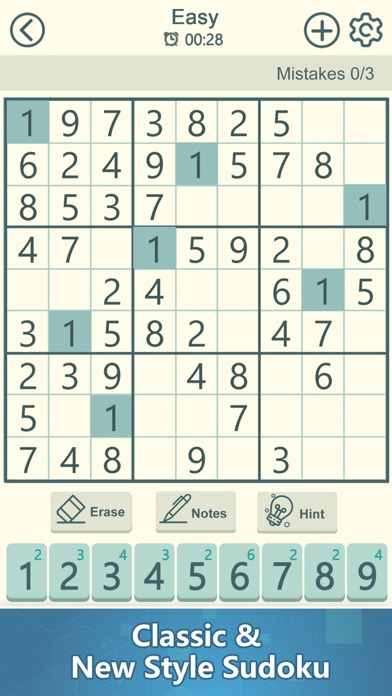 Screenshot #2 pour Sudoku - Jeux de cerveau