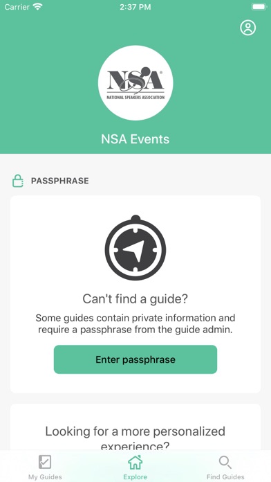 NSA Events screenshot 2