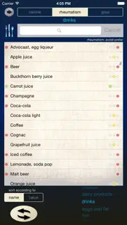 purine-kcal-rheumatism iphone screenshot 1