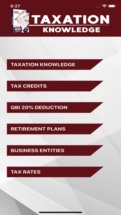 Screenshot #1 pour TaxationKnowledge