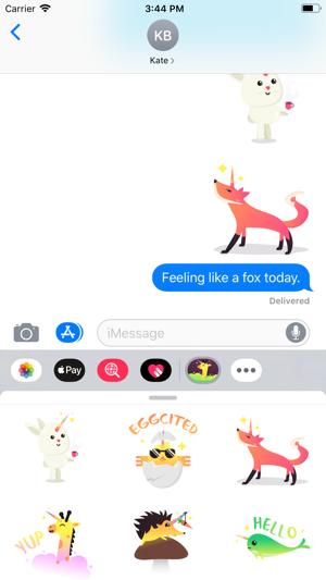 Wild Unicorn Animal Stickers