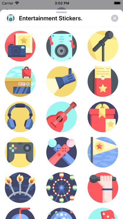 Entertainment Stickers.