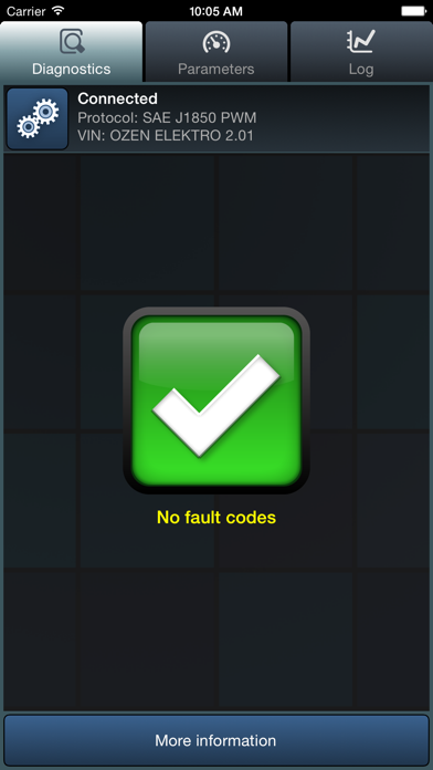 Infocar Connect - Diagnostics Screenshot