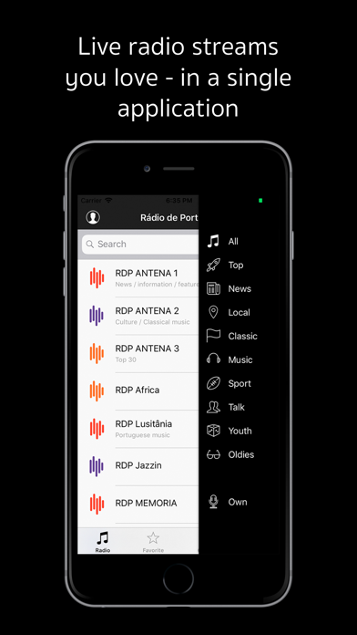Screenshot #1 pour Rádio de Portugal