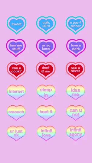 Tough Love Stickers iPhone-skjermbilde 3