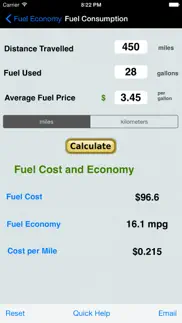 fuel calculator: mpg, l100k iphone screenshot 4