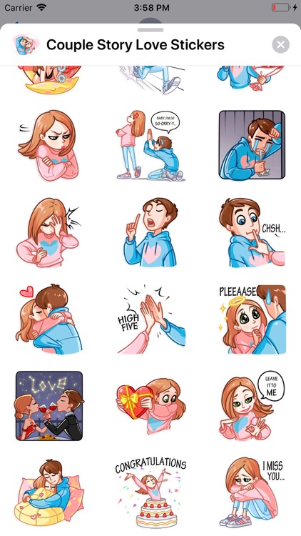 Couple Story Love Stickers