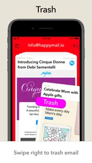 email client - swipe mail app iPhone Captures Décran 4