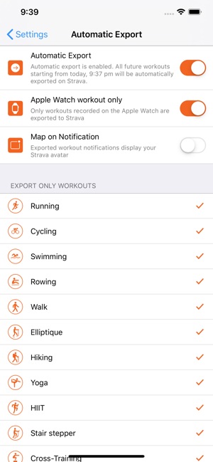 Workout Export on the App Store
