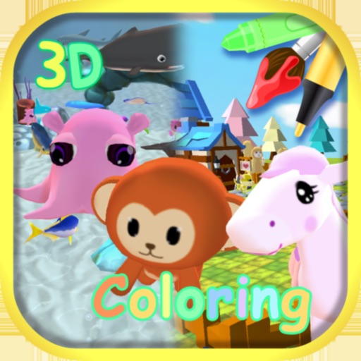 Animal Coloring 3D - AR Camera Icon