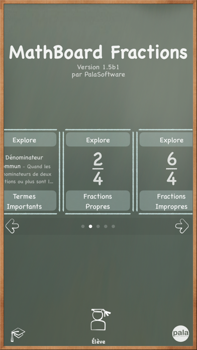 Screenshot #1 pour MathBoard Fractions