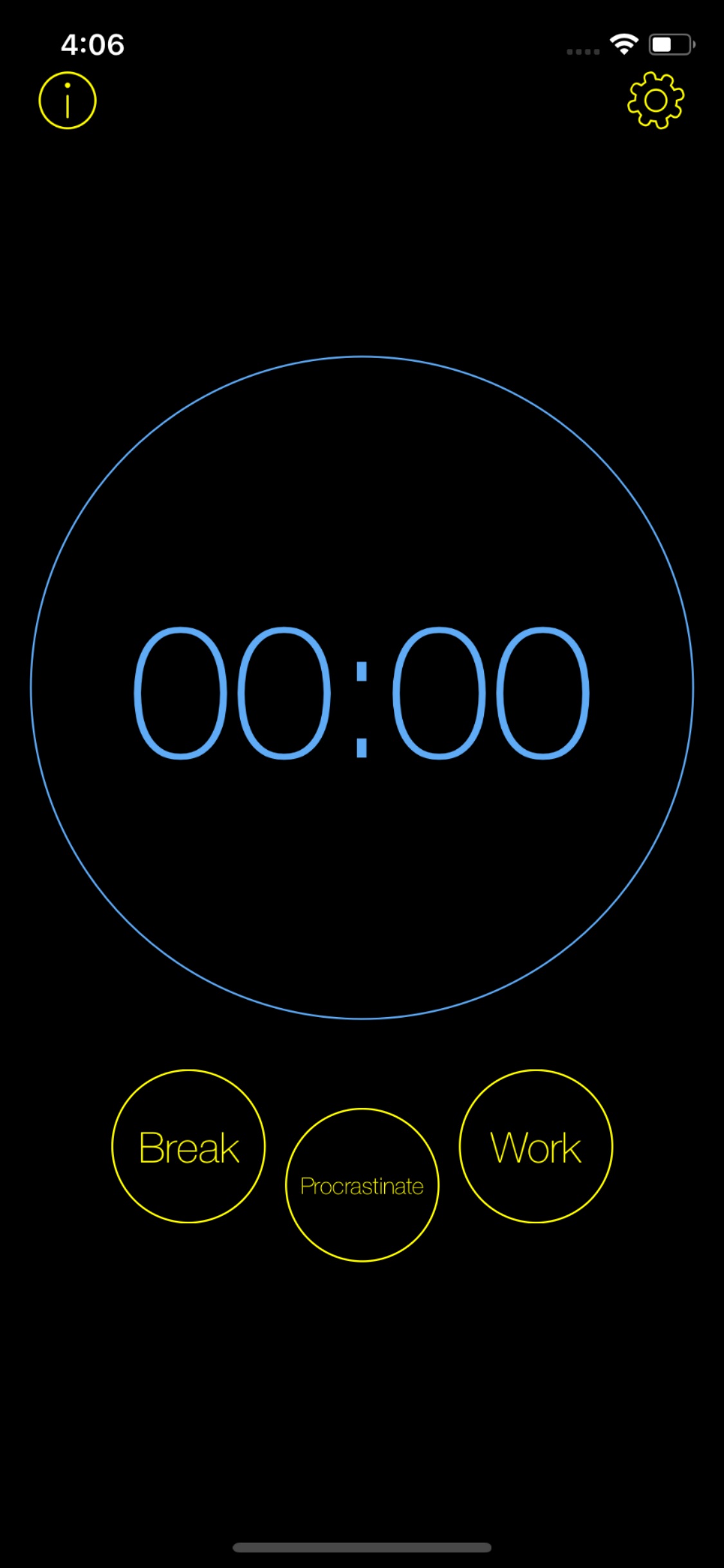 Screenshot do app Timer Machine