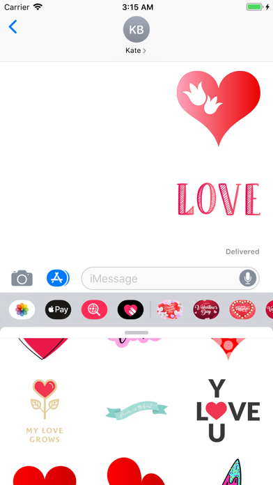 Happy Valentines Day Stickers! screenshot 3