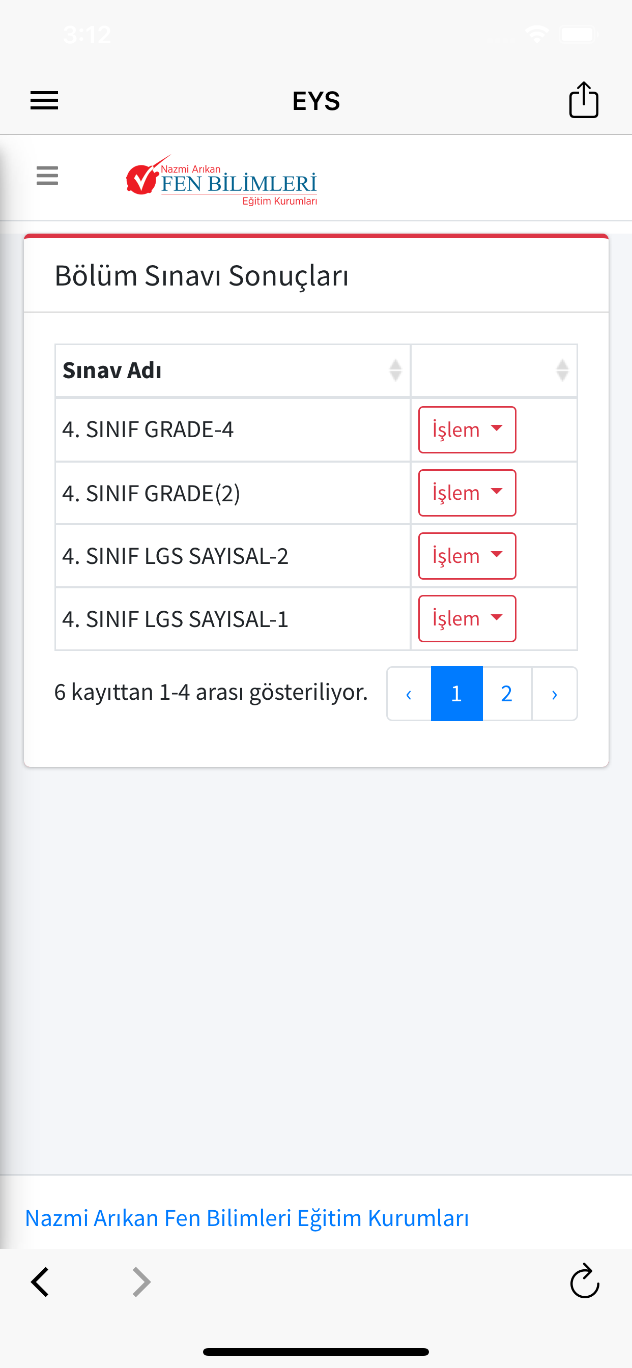 EYS FEN BILIMLERI