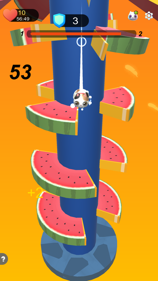 #3. Cat Jump Round (iOS) 来自: Dinh Vy Nguyen