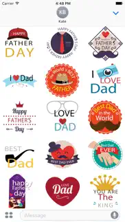happy father's day sticker iphone screenshot 1