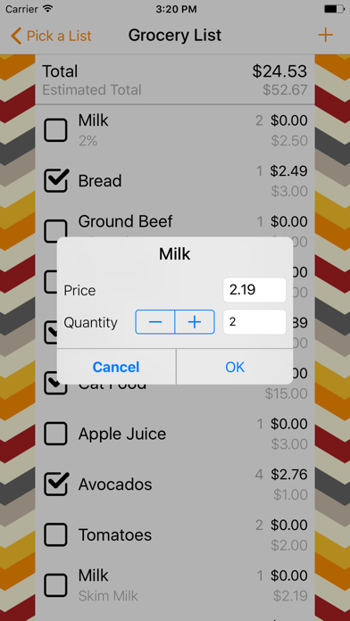 Budget Shopper Screenshot
