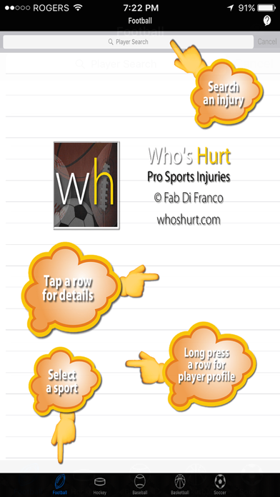 Who's Hurt - Injury Reports Screenshot