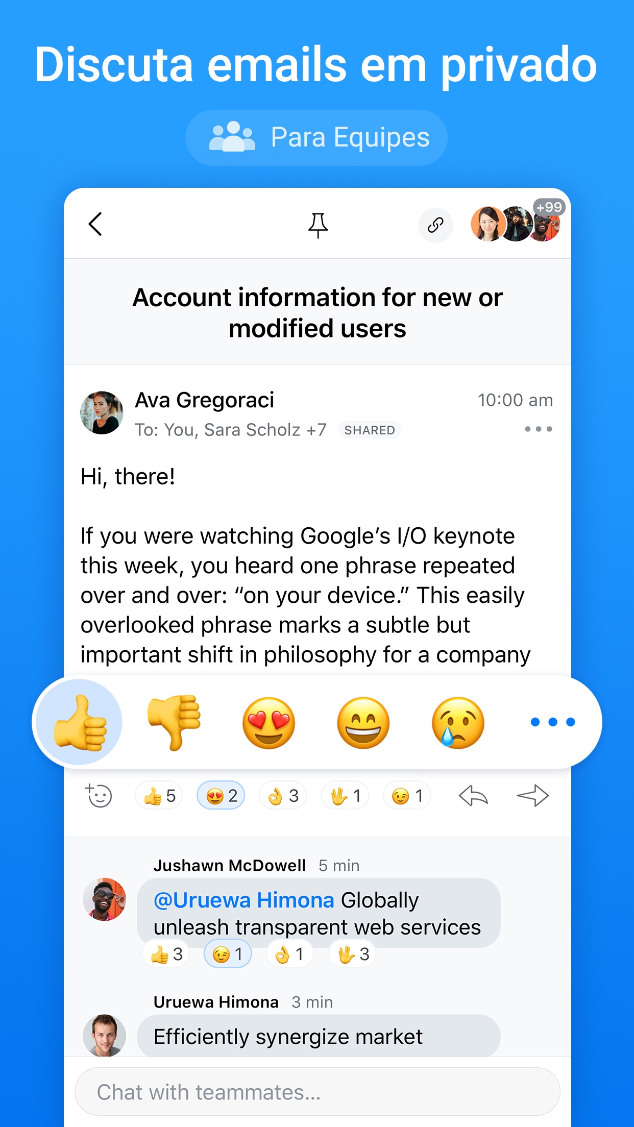Screenshot do app Spark - Email App da Readdle