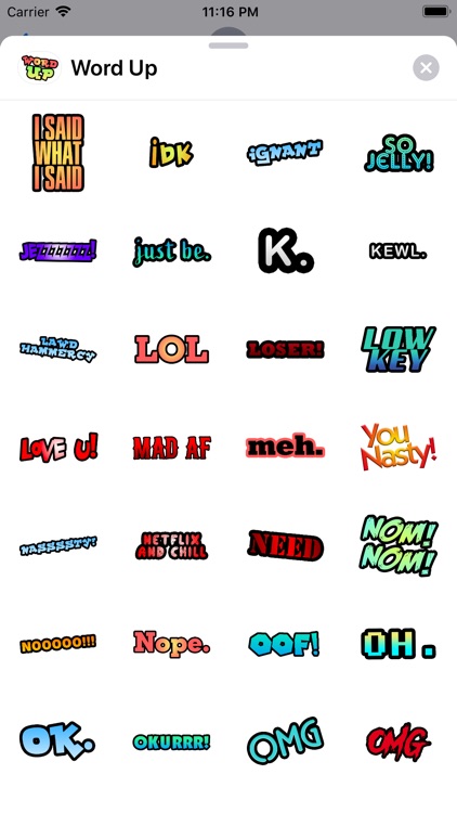 Word Up - Stickers screenshot-5