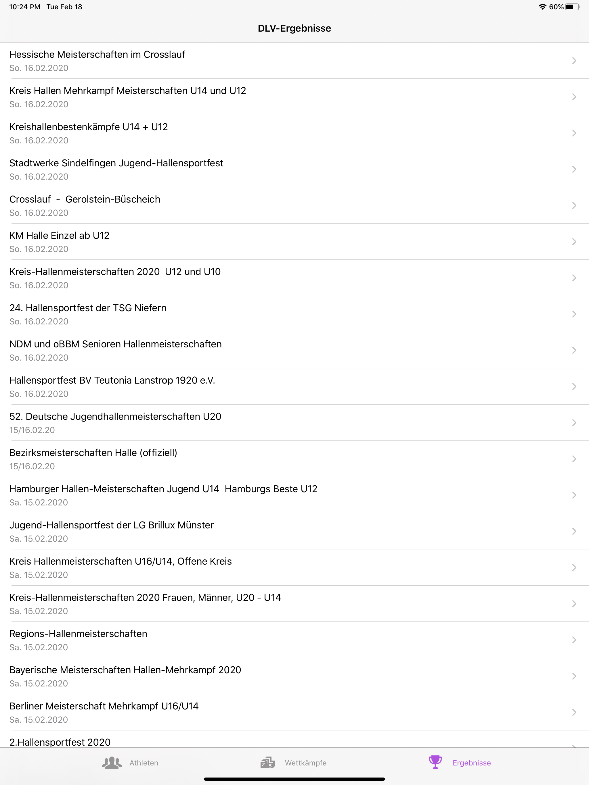 Leichtathletik App