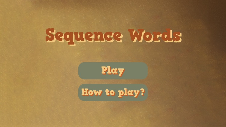 Sequence Words