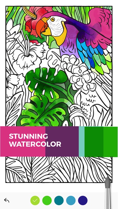 Tayasui Color - A relaxing coloring book for adults Screenshot 4