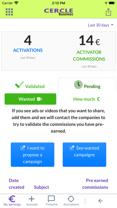 Cercle Business Screenshot