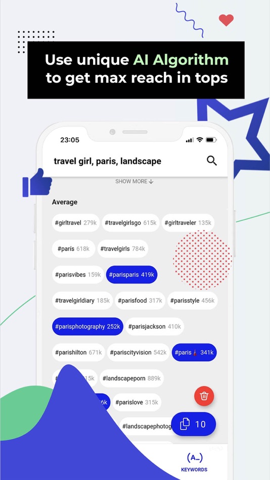 #3. # Hashtag Generator for IG (iOS) Podle: NovaSynapse OU